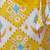 Yellow cotton printed readymade blouse