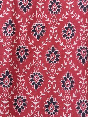 Brown cotton printed readymade blouse 5