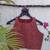 Maroon cotton printed readymade blouse