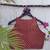 Maroon cotton printed readymade blouse