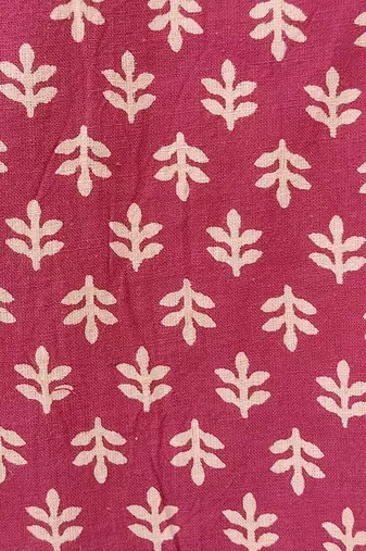 Maroon cotton printed readymade blouse