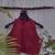 Maroon cotton printed readymade blouse