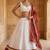 White Georgette Navratri Lehenga Choli With Dupatta