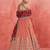 Orange Embroidered Designer Lehenga Choli with Dupatta