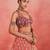 Orange Embroidered Designer Lehenga Choli with Dupatta