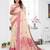 beige jacquard cotton blend saree with blouse 