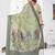 sage jacquard cotton blend saree with blouse 