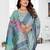 blue jacquard cotton blend saree with blouse 