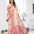beige jacquard cotton blend saree with blouse 