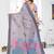 lavender jacquard cotton blend saree with blouse 