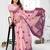 pink jacquard cotton blend saree with blouse 