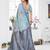 blue jacquard cotton blend saree with blouse 