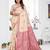 off white jacquard cotton blend saree with blouse 