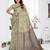 sage jacquard cotton blend saree with blouse 