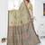 sage jacquard cotton blend saree with blouse 
