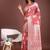 onion pink cotton blend saree with woven zari pallu