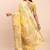 yellow silk blend saree with meenakari paithani pallu