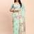 sea green silk blend saree with meenakari paithani pallu
