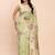 light green green silk blend saree with meenakari paithani pallu