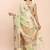 light green green silk blend saree with meenakari paithani pallu