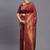Maroon silk blend saree with zari border and pallu
