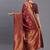 Maroon silk blend saree with zari border and pallu