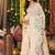 cream cotton blend saree with multi-color floral embroidery