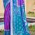 Purple silk blend woven saree with contrast pallu and border