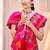 grey pochampally silk blend saree with contrast geometric pallu and border
