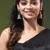 Black chinon silk saree with vibrant floral print