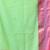 lime green mulmul cotton blend saree with ganga jamuna zari border