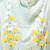 sage green mulmul saree with painted floral motifs