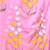light pink mulmul saree with painted floral motifs