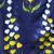 royal blue mulmul saree with painted floral motifs