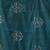 teal mulmul cotton blend saree with lotus sequin work