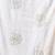 off white mulmul cotton blend saree with lotus sequin work