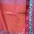Violet tissue saree with rose woven border