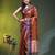 Copper tissue saree with rose woven border