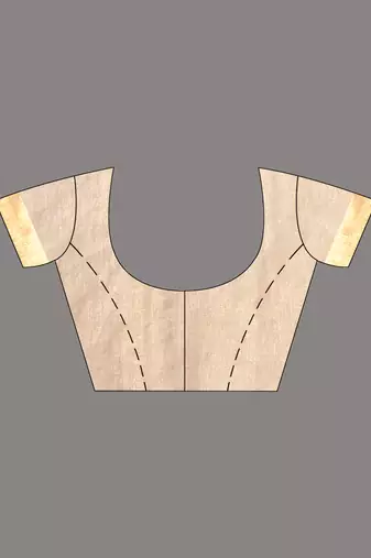 Beige tissue saree with lotus woven design