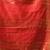 green & red silk blend saree with zari border