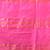 orange & pink silk blend saree with zari border