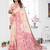 beige jacquard cotton blend saree with blouse 
