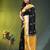 black zari woven crepe khaddi saree