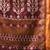 maroon cotton blend saree with ethnic motifs