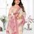 beige jacquard cotton blend saree with blouse 