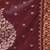 maroon cotton blend saree with ethnic motifs