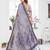 lavender jacquard cotton blend saree with blouse 