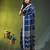 blue cotton blend saree with checkbox pattern