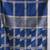 blue cotton blend saree with checkbox pattern
