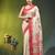 beige cotton blend saree with ethnic motifs